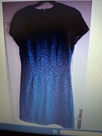 Robe de soirée bleue nuit