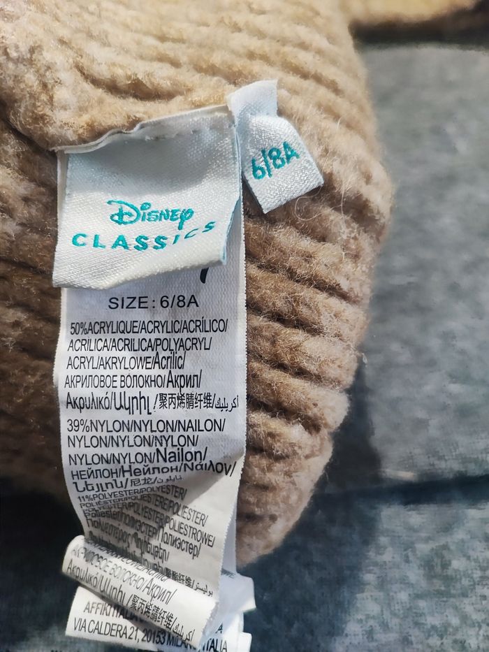 Ensemble bonnet et snood Bambi Disney taille 6/8 ans - photo numéro 2