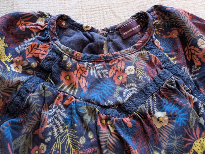 Blouse  fleurs  jungle Sergent major - photo numéro 2