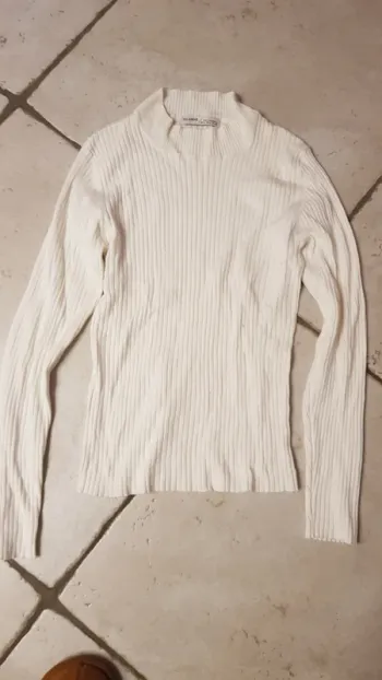 Pull chaussette écru