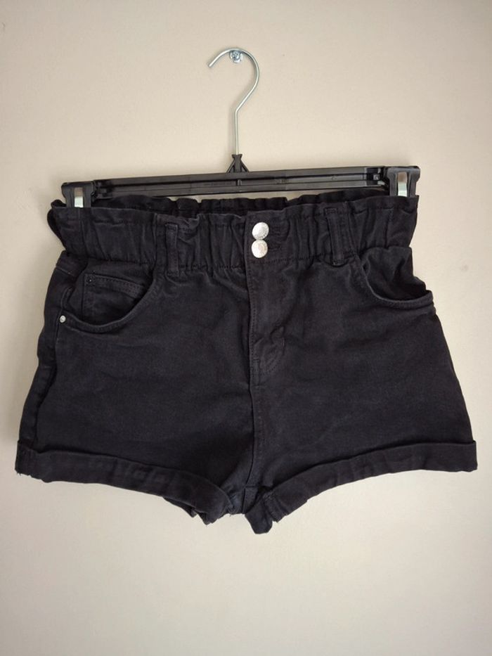 Short en jean bershka noir 36