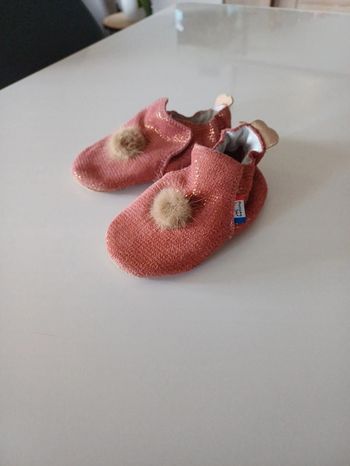 Chaussons en cuir
