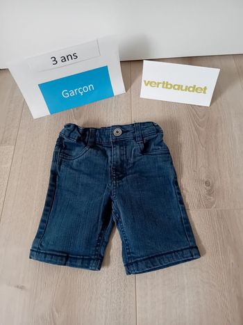 Short jean garçon 3 ans Vertbaudet