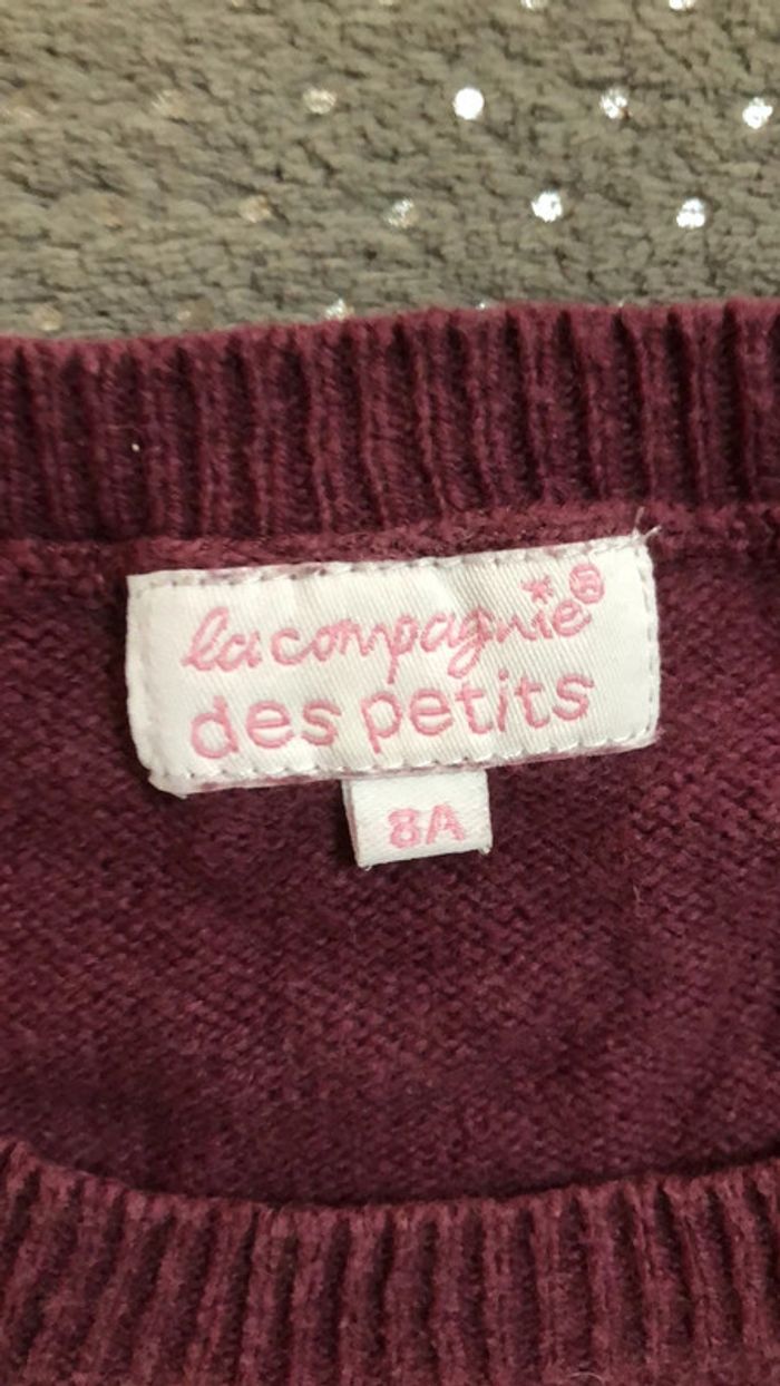Pull fin manches courtes fille 8 ans - photo numéro 3