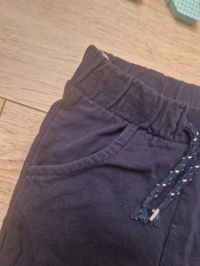 2 pantalons jogging 24M, bleu marine - photo numéro 2