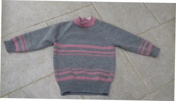 Pull laine fait main 5 ans