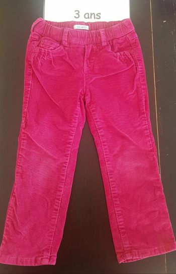 Pantalon velours okaidi 3 ans