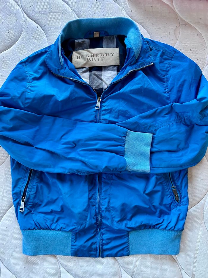 Veste bleu Burberry Bit à manches longues - photo numéro 2