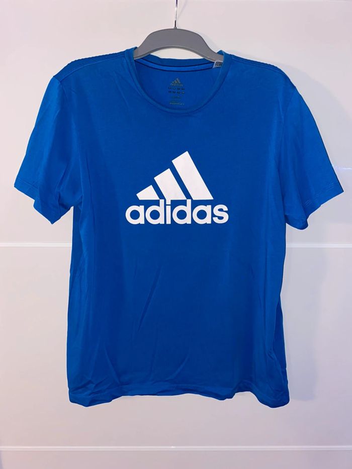 T-shirt à manches courtes bleu Adidas