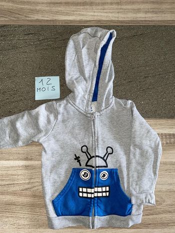 Sweat-shirt capuche 12-24 mois