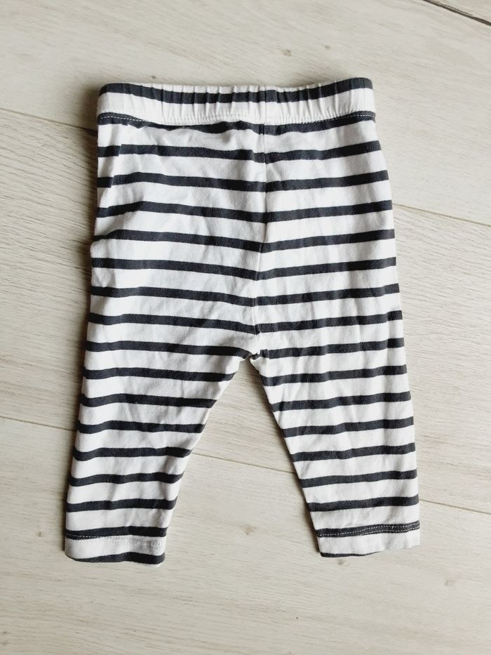 Vêtement bébé fille pantalon legging rayé Sucre d’Orge 6 mois - photo numéro 3