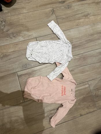 2 bodies 12 mois manches longues