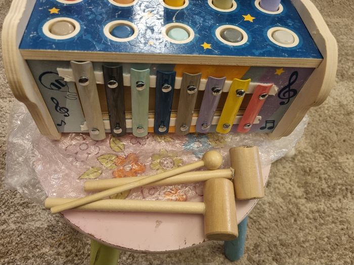 Jeux de marteau et xylophone en bois - photo numéro 2