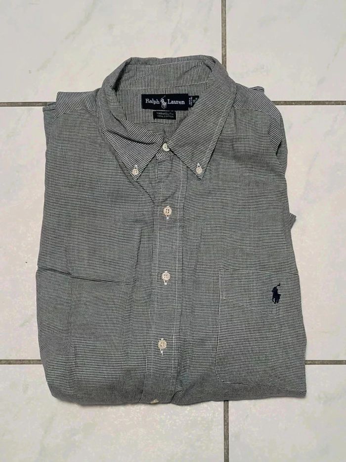 Chemise Ralph Lauren Yarmouth - Motif pied-de-poule - Taille 18 (équiv. XXL) - photo numéro 12