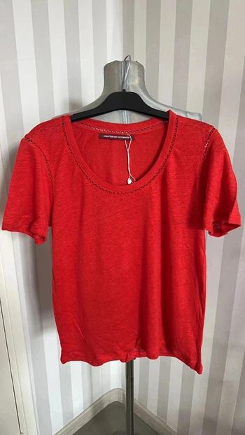 T-shirt comptoir des cotonniers lin T: L (40)