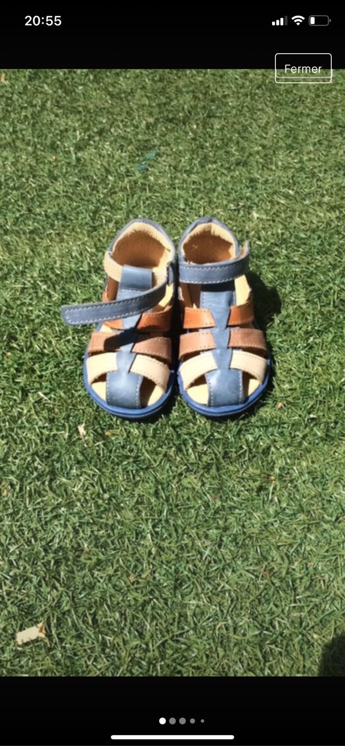 Sandales cuir taille 20