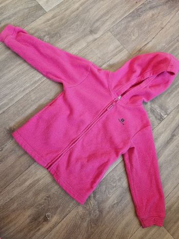 Veste polaire rose domyos 4 ans