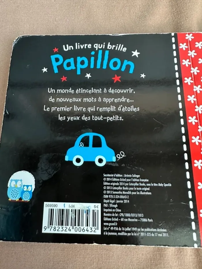 Lot de deux livres qui brille papillon et chaton - photo numéro 5