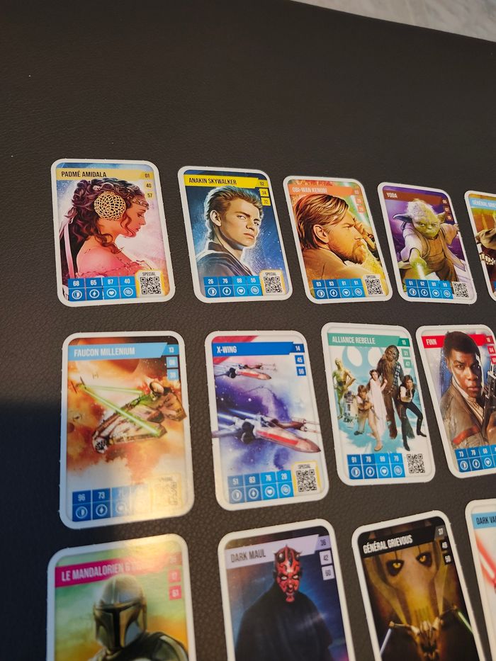 Lot 42 cartes disney auchan star wars sans doubles - photo numéro 2