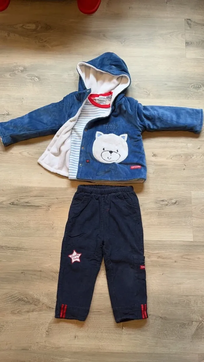 Ensemble pantalon, veste, t-shirt hiver