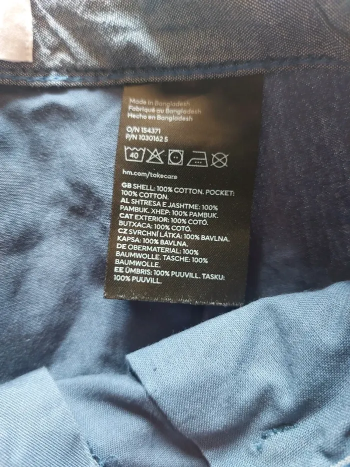 Short chino bleu 134cm - photo numéro 5
