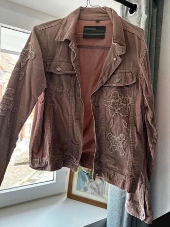 Veste côtelé rose 