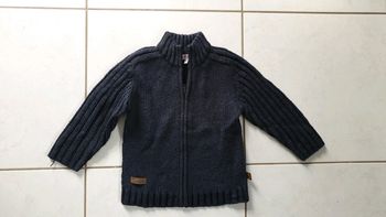Veste zippee garçon bleu marine 5 ans CH2