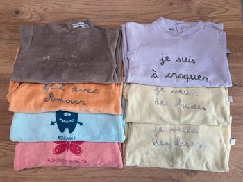 Lot de 7 Pyjamas / Dors bien * 6 mois