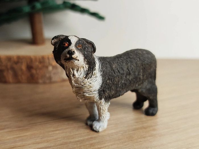 Figurine chien Border collie Animal domestique