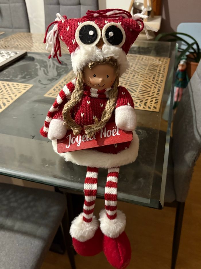 Figurine de Noël  tête en céramique neuf - photo numéro 3