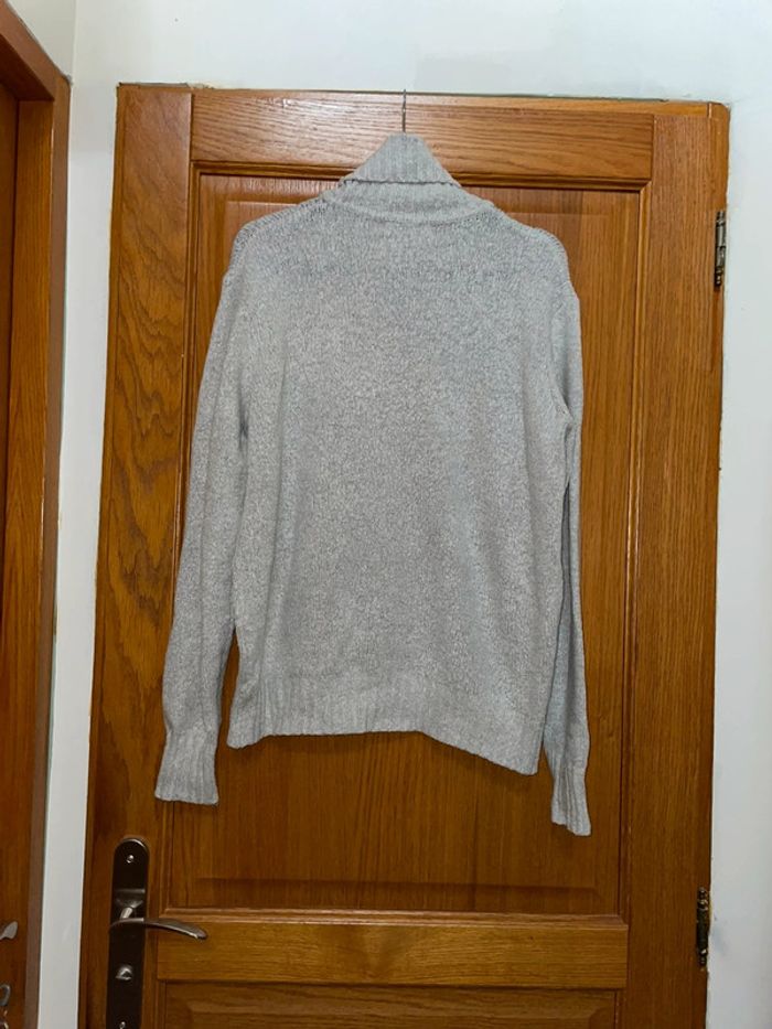Pull gris col roulé - photo numéro 3