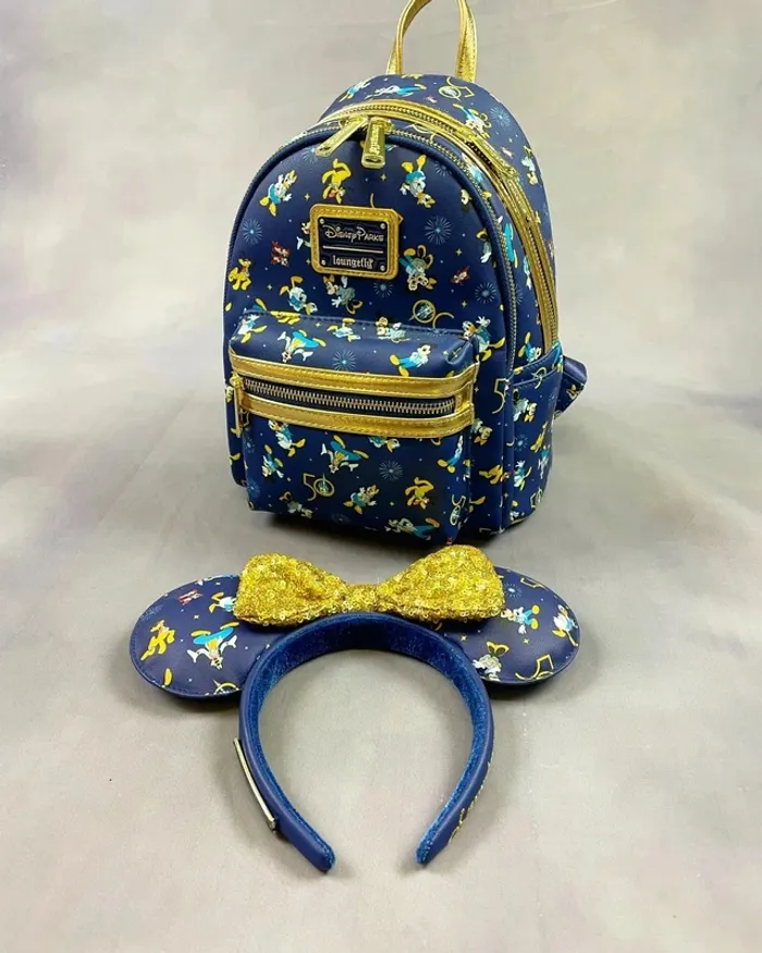 Loungefly mini backpack walt disney world 50th + ears - photo numéro 3
