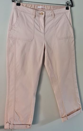 Elégant Pantalon 7/8 Rose - T. 38