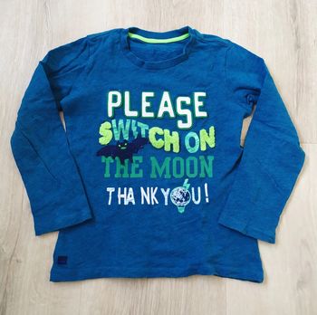 T-shirt manches longues garçon bleu taille 6 ans Catimini