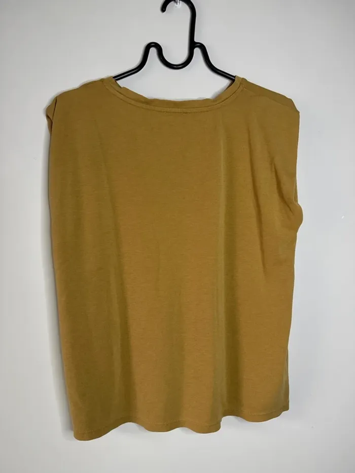 👚 T-shirt sans manche - camel - taille M - Gemo - très bon état - photo numéro 6