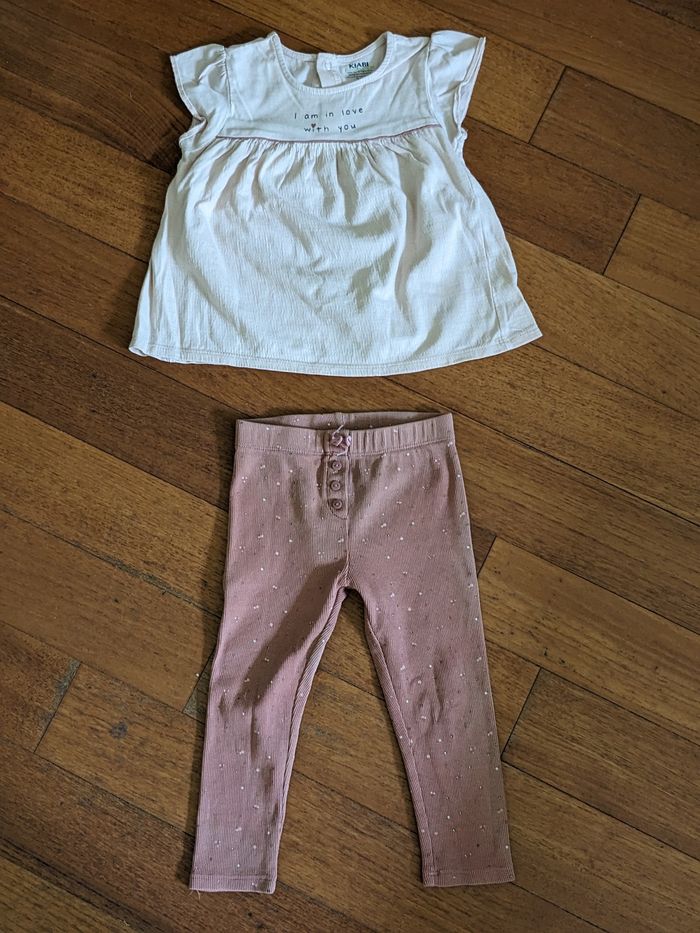 Ensemble fille 24-36 mois coton bio - photo numéro 2