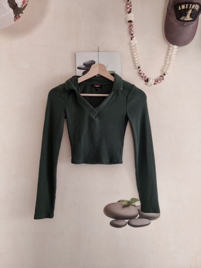 Top court vert foncé - photo numéro 2