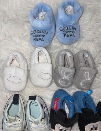 👟 Lot chaussures & chaussons bébé 0/3 mois 0/6 mois
