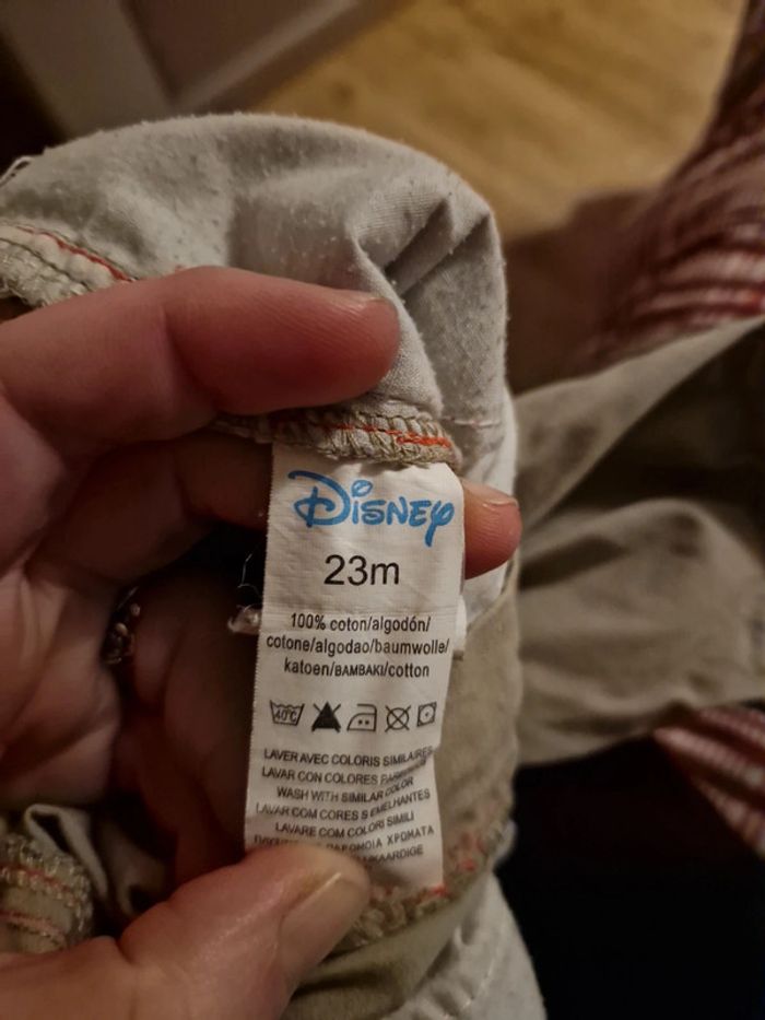 Pantalon beige mickey - photo numéro 5