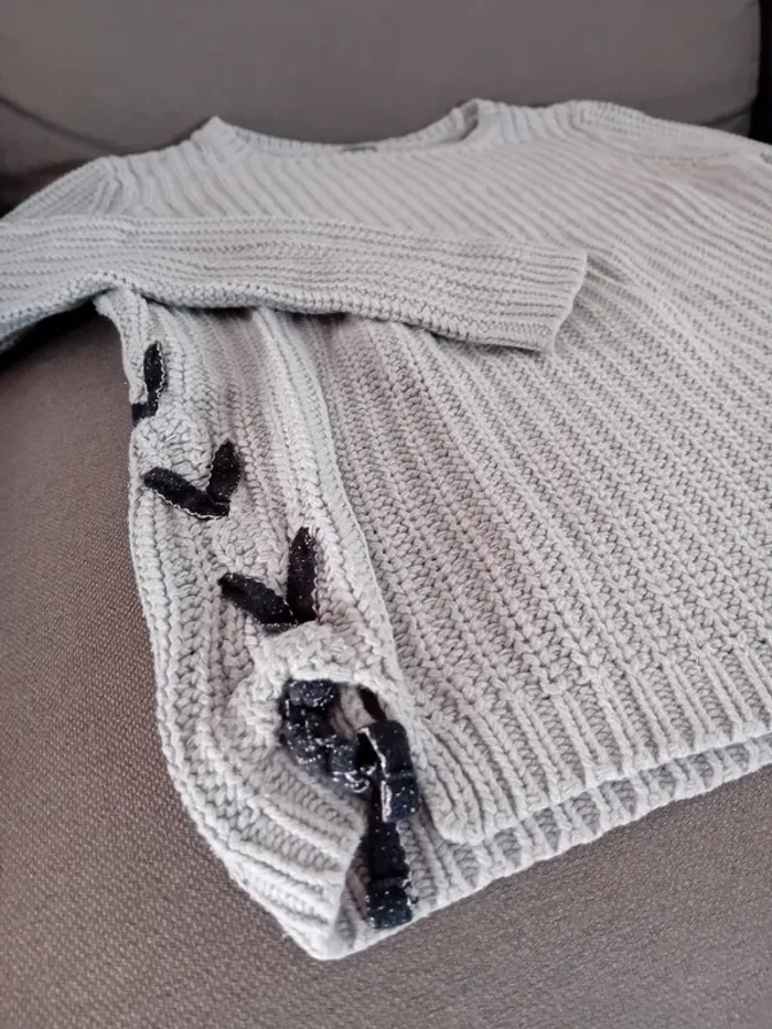 Pull gris - photo numéro 2