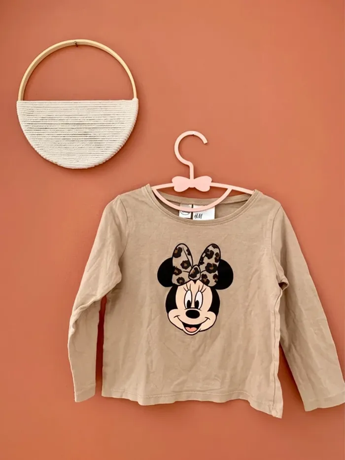 🐭 T-shirt Minnie – H&M – 98/104 (3-4 ans)