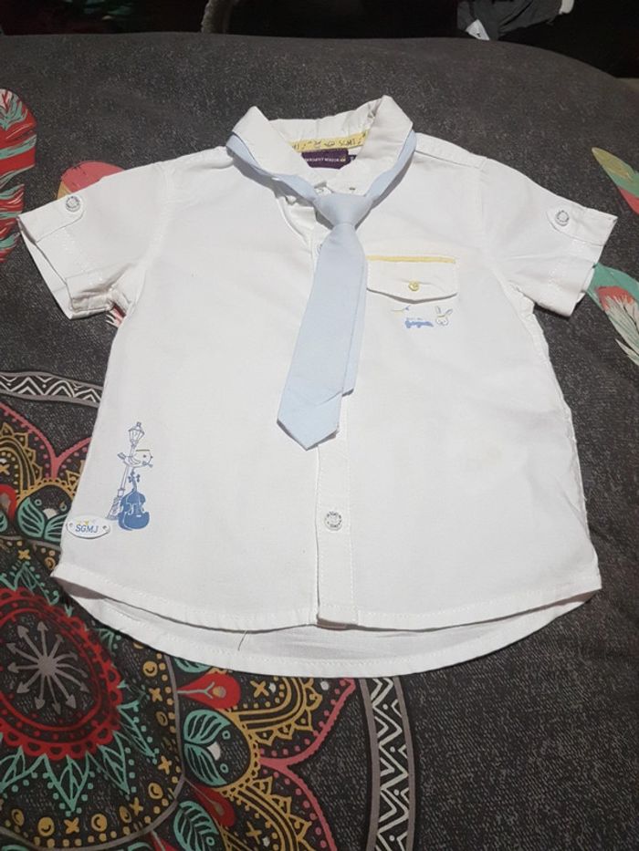 Chemisette avec cravate sergent major 1 an