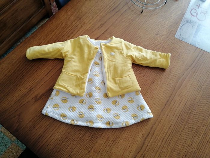 Ensemble robe et veste Obaibi 6 mois