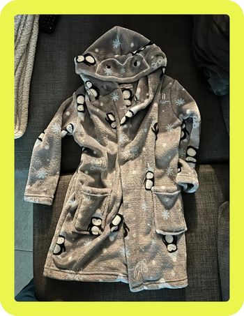 Peignoir enfant 3 ans, 97cm pingouin 🐧 U essentiel, animaux, polaire