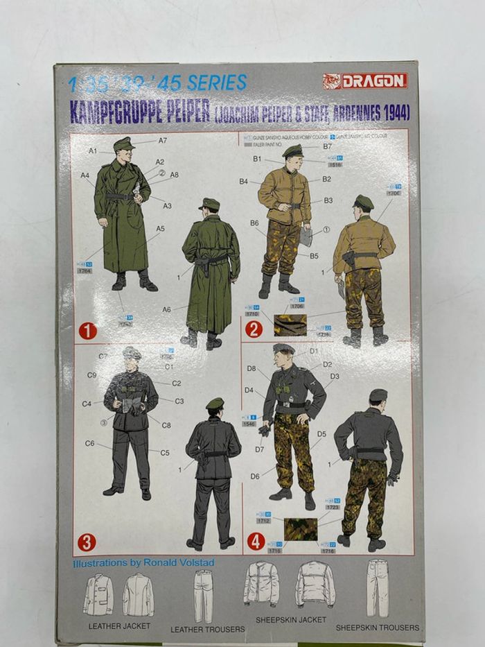 Dragon maquette Kampfgruppe peiper Joachim Peiper & staff Ardennes 1944 - photo numéro 2