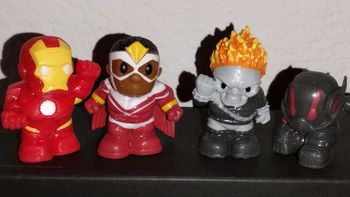 Lot Marvel Ooshie mini Figurine Toys rare figure Ant man Iron Falcon Ghost rider