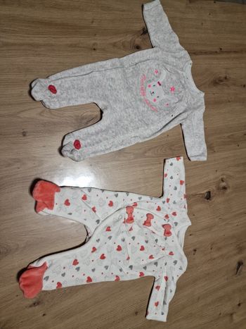 Lot de 2 pyjamas 1 mois