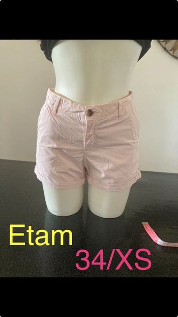 Short femme rose pale taille 34