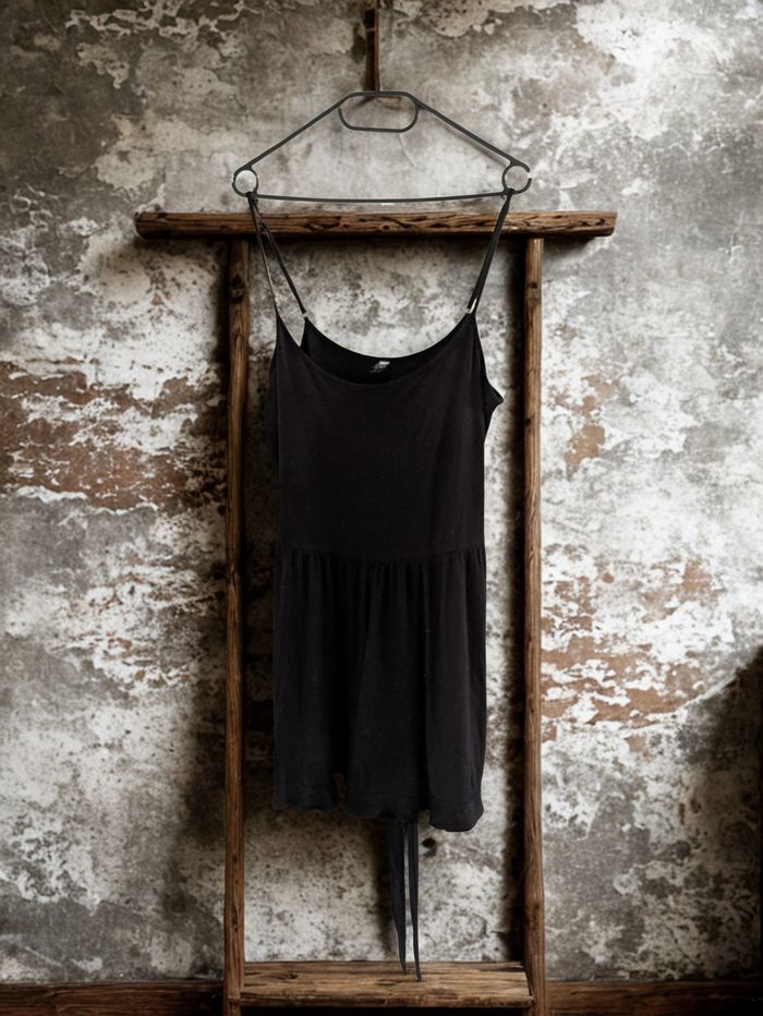 Combi short noire à ceinture