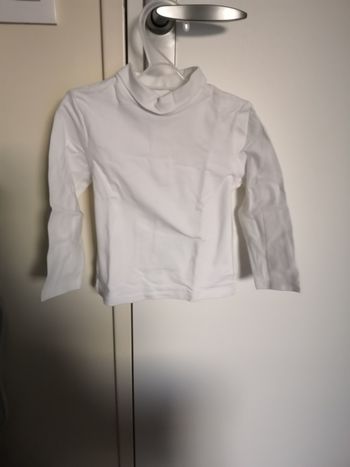 Sous-pull à col montant uni (Blanc) 12 mois (80 cm) Kiabi